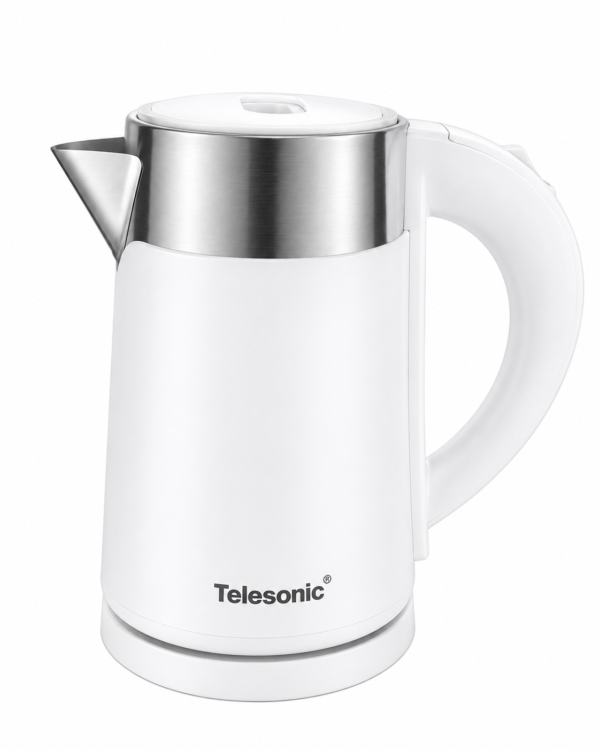 TELESONIC Electric Kettle 1L – TL-106K (Black & White)