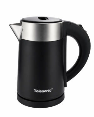 TELESONIC Electric Kettle 1L – TL-106K (Black & White)